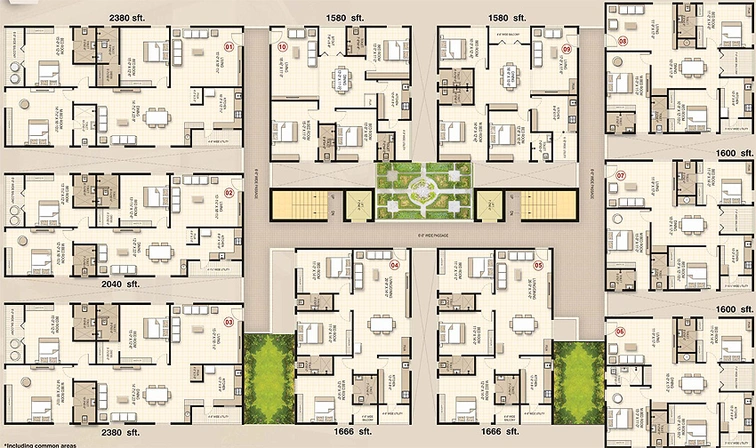 Floor Plan of VK Eternal in Yendada, Visakhapatnam - Image 147621