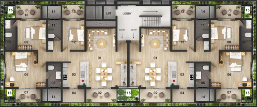 Floor Plan of Claramount Sancture in Reis Magos, Goa - Image 147633