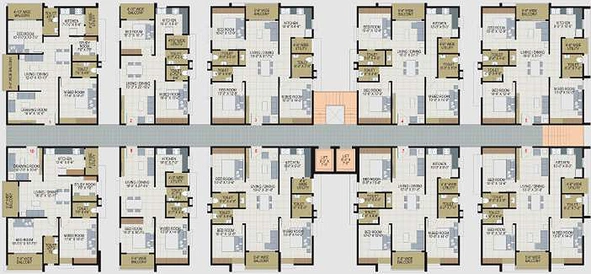 Floor Plan of 99 Treez The Reef in Vepagunta, Visakhapatnam - Image 147643