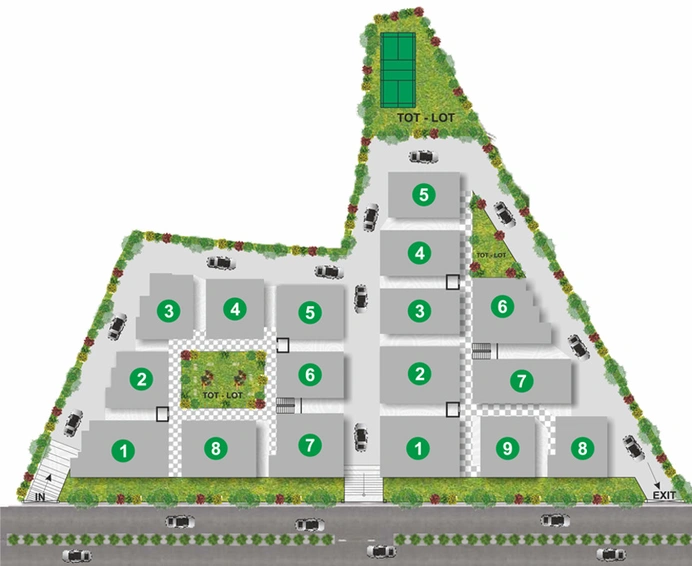 Master Plan of Utkarsha Abodes in Madhurawada, Visakhapatnam - Image 147697