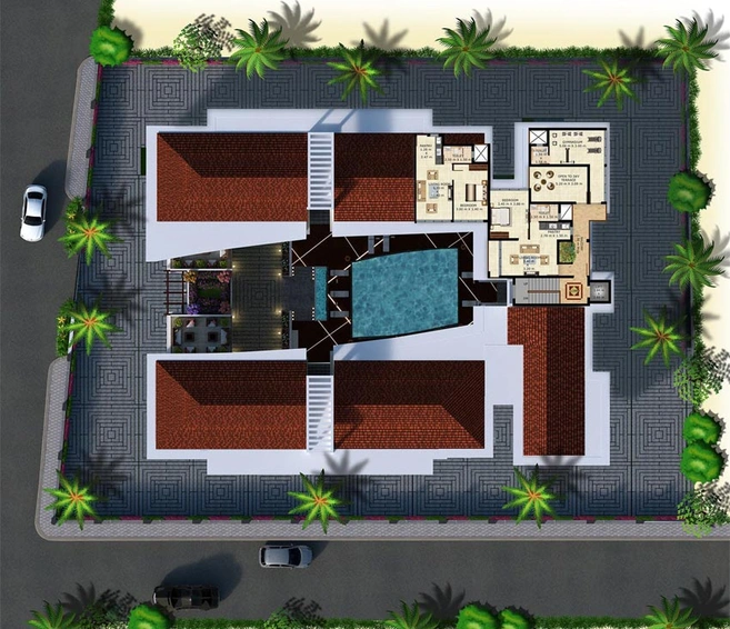 Master Plan of B&F Bellagio Rezidencia in Calangute, Goa - Image 147717