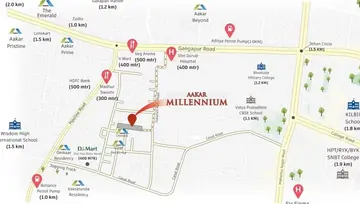 Location of Aakar Millennium - Image 147773