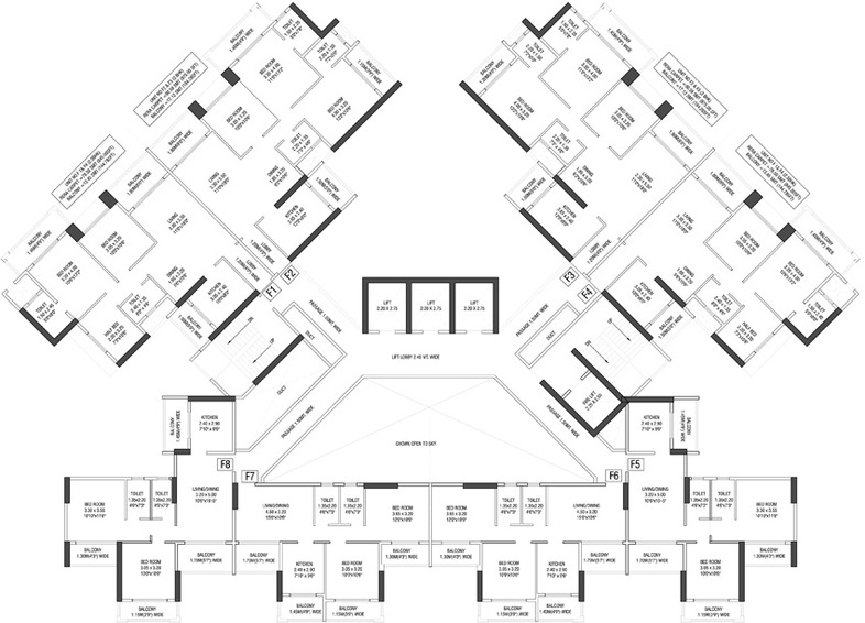 Floor Plan of Vrindavan Estate in Besa, Nagpur - Image 147963