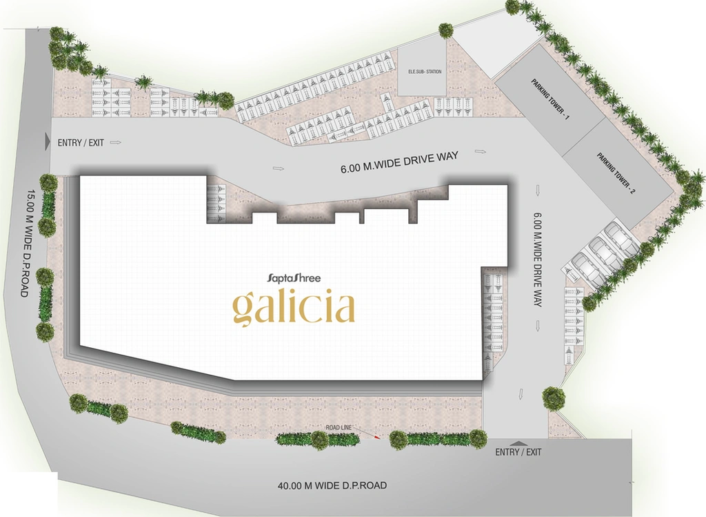 Master Plan of Saptashree Galicia in Thane West, Thane - Image 148037
