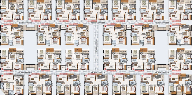 Floor Plan of Utkarsha Jewel in Thagarapuvalasa, Visakhapatnam - Image 148164