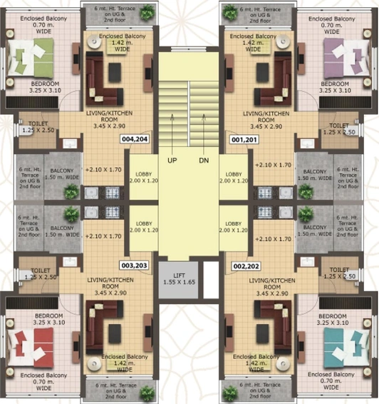 Floor Plan of Devashri Casa Linda in Candolim, Goa - Image 148177