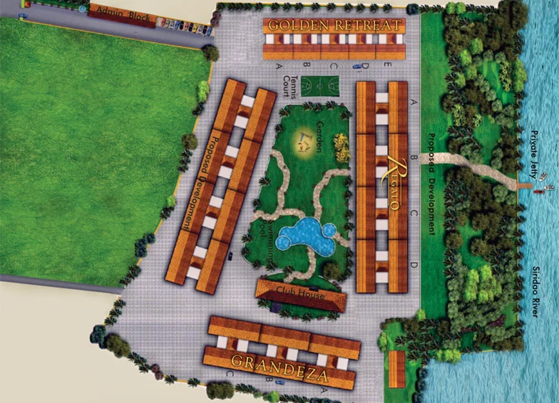 Master Plan of Palacio Glenwood Gardens in Velha, Goa - Image 148206