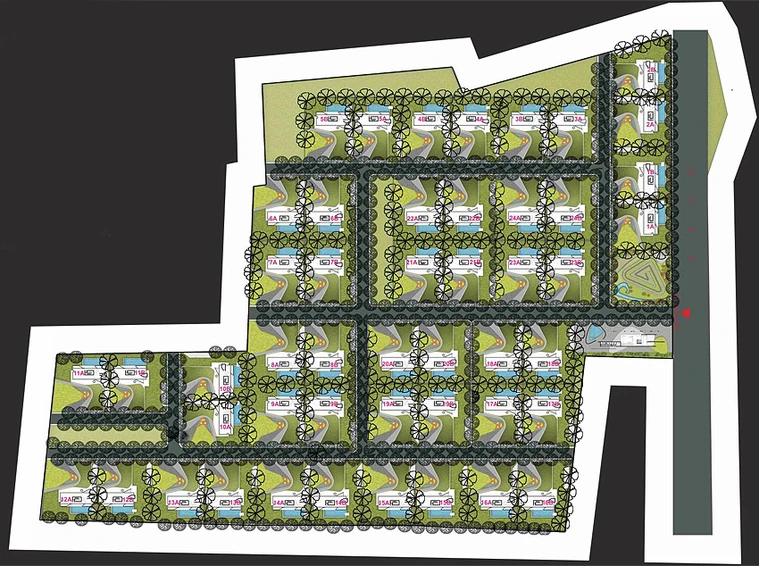Master Plan of Shree Balaji Green Valley in Zundal, Ahmedabad - Image 148236