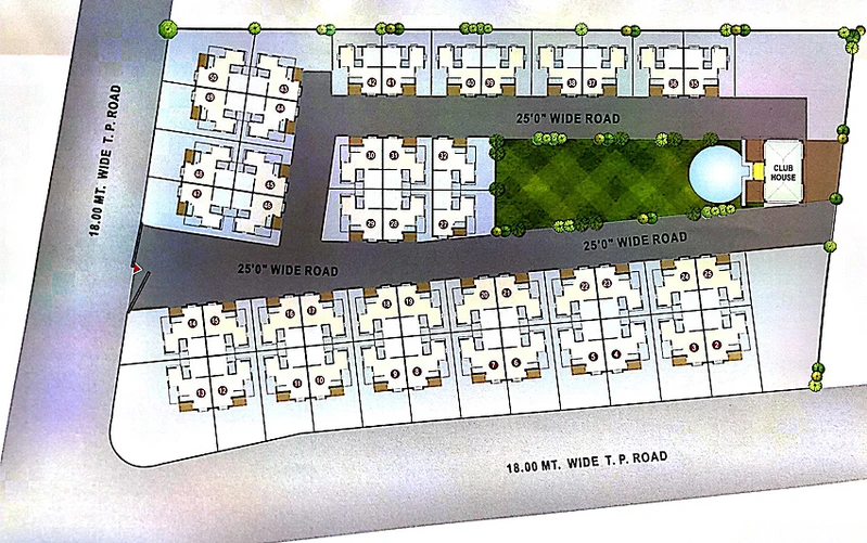 Master Plan of Kedar Shivalay Bunglows in Dahegam, Gandhinagar - Image 148239