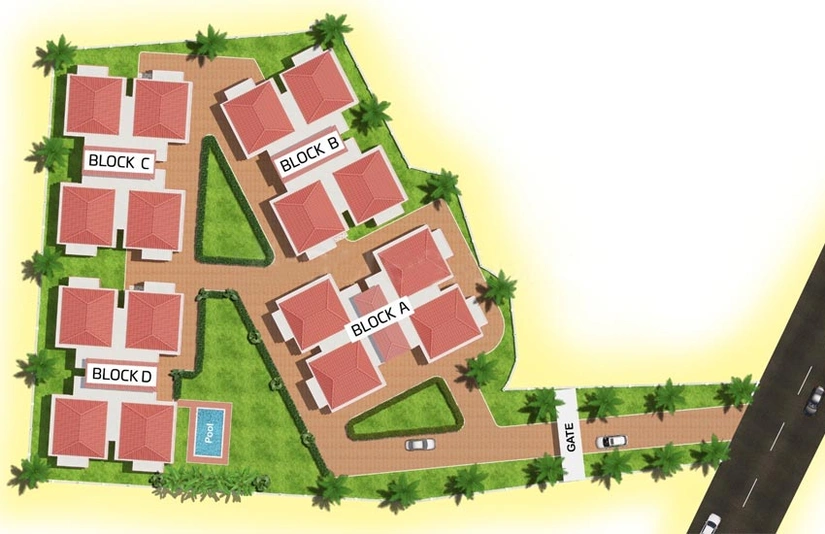 Master Plan of Aditya Luxuria in Bastora, Goa - Image 148290
