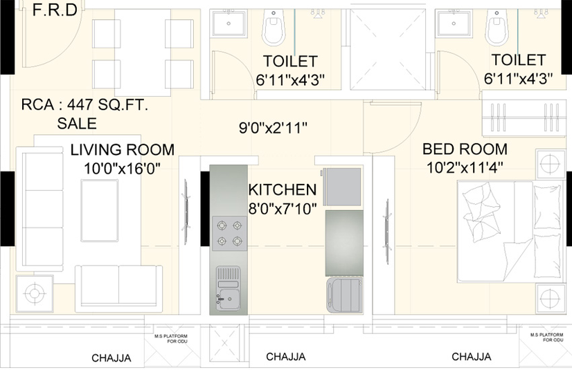 1 BHK Flat in Majestic Hari Om in Chembur East, Mumbai - Image 809706