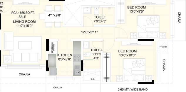 2 BHK Flat in Majestic Hari Om in Chembur East, Mumbai - Image 809707
