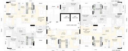 Floor Plan of Majestic Hari Om in Chembur East, Mumbai - Image 148524
