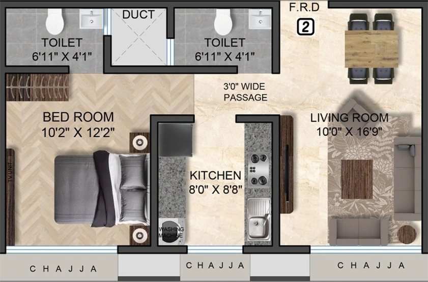 1 BHK Flat in Majestic Kedarnath in Chembur East, Mumbai - Image 809734