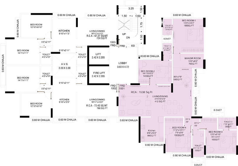 Floor Plan of Majestic Shankar Darshan in Chembur East, Mumbai - Image 148941