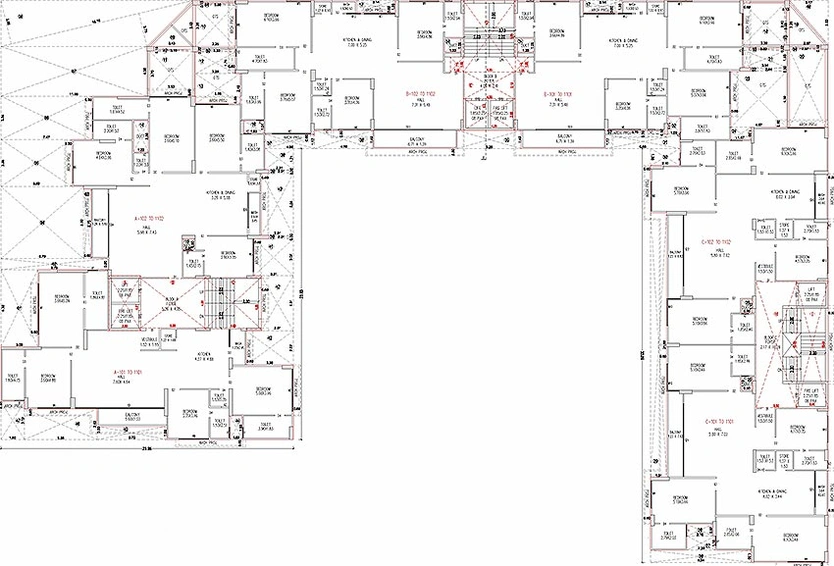 Floor Plan of Shikshapatri Sky Light in Sargasan, Gandhinagar - Image 148719