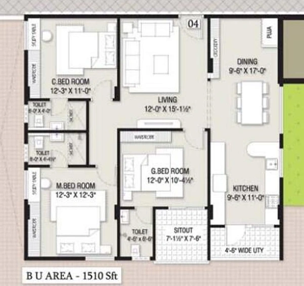 3 BHK Flat in VK Aurora in Madhurawada, Visakhapatnam - Image 809775
