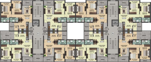 Floor Plan of Devashri Florenza in Arpora, Goa - Image 148836