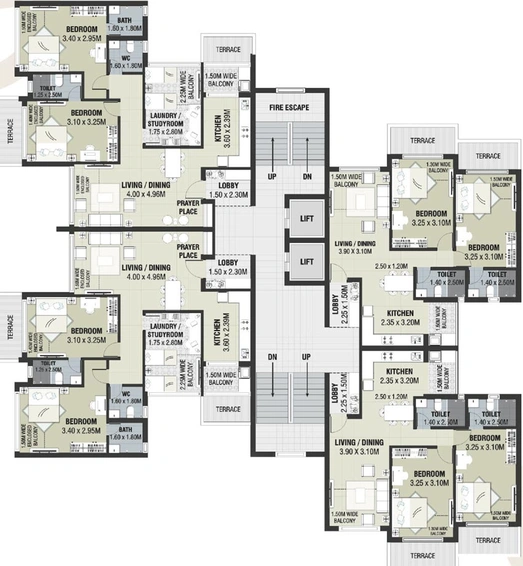 Floor Plan of Devashri Elanza 2 in Margao, Goa - Image 148859