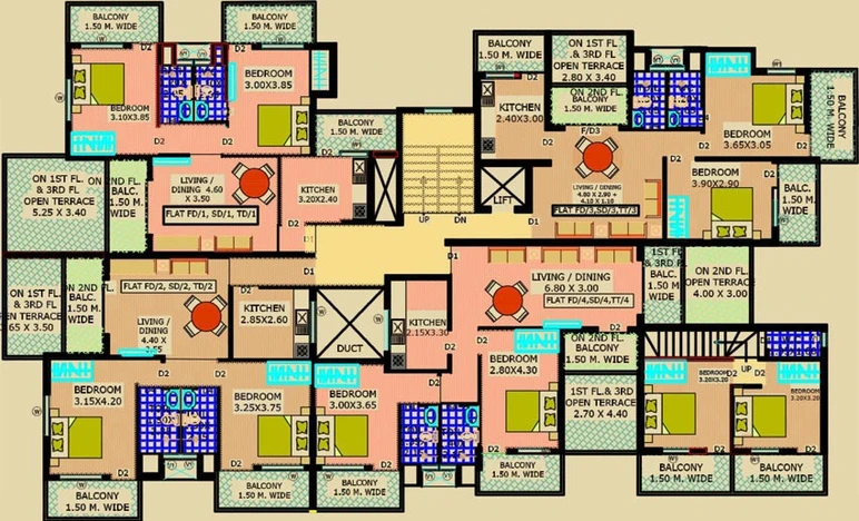 Floor Plan of DE Homes Residency in Mapusa, Goa - Image 148926