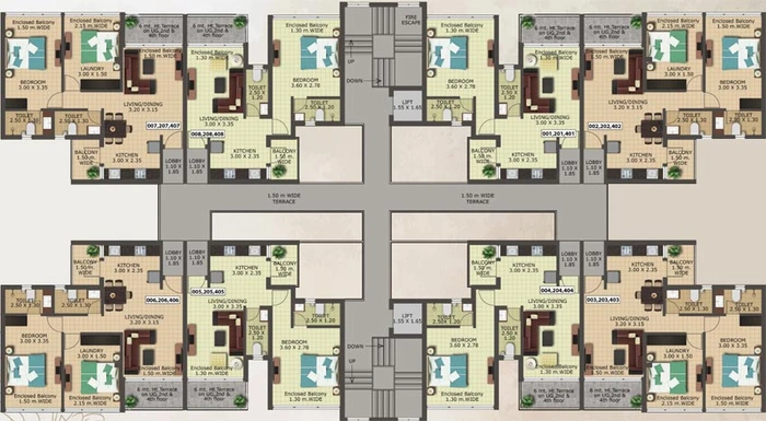 Floor Plan of Devashri Vista Bonita in Candolim, Goa - Image 148981