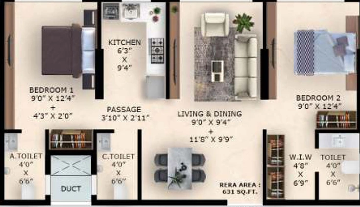 2 BHK Flat in Alag Artis in Ghatkopar East, Mumbai - Image 658441