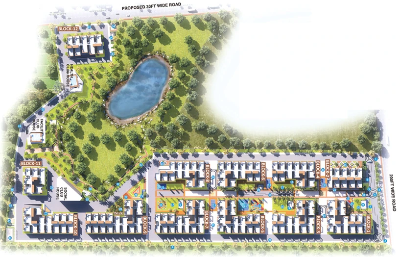 Master Plan of Vasavi Urban in Bachupally, Hyderabad - Image 112979