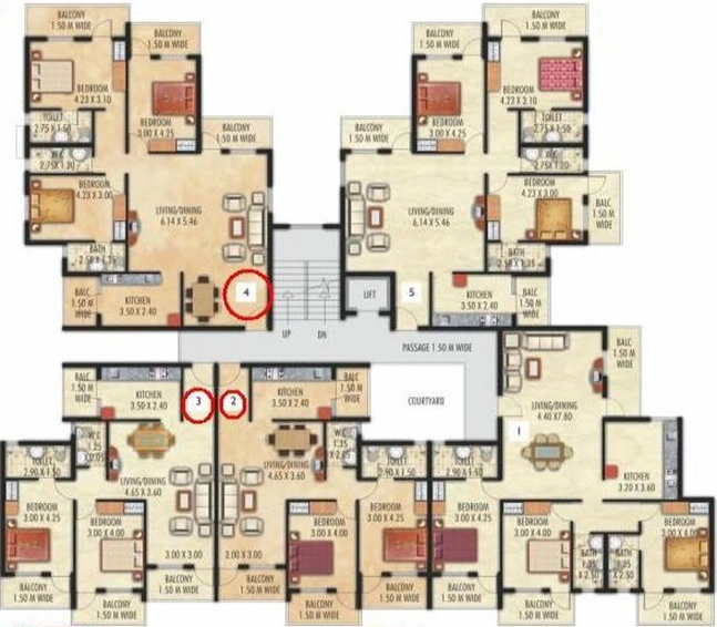 Floor Plan of Devashri Gopika Vihar in Taleigao, Goa - Image 149075