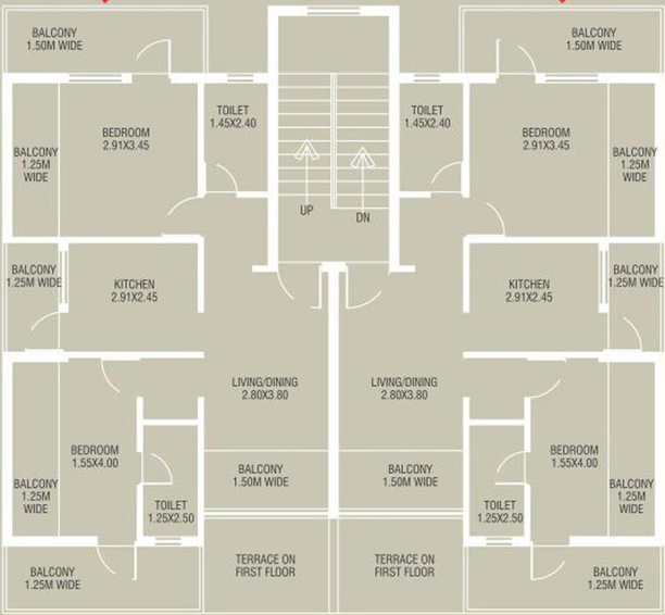 Floor Plan of Devashri Habitat in Chimbel, Goa - Image 149131