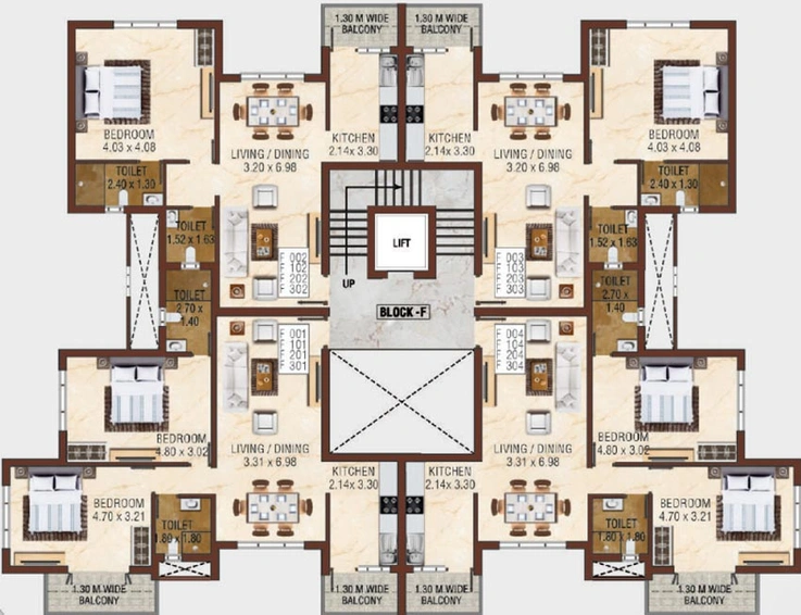 Floor Plan of KK Avenue in Thivim, Goa - Image 149229