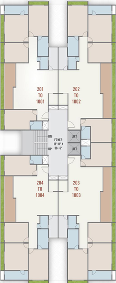 Floor Plan of Shlokam Sharnam in Sargasan, Gandhinagar - Image 149232