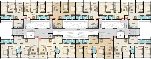 Floor Plan of Nanu Sapana Grandeur in Margao, Goa - Image 149260