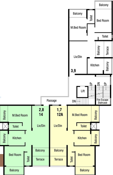 Floor Plan of Nanu Sapana Privy in Margao, Goa - Image 149270