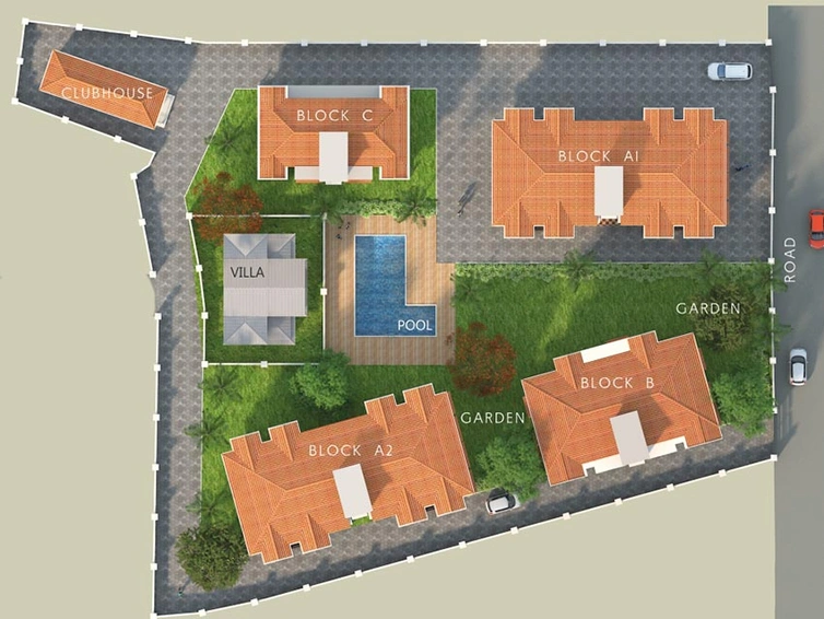 Master Plan of P Four Square Greens in Siolim, Goa - Image 149714