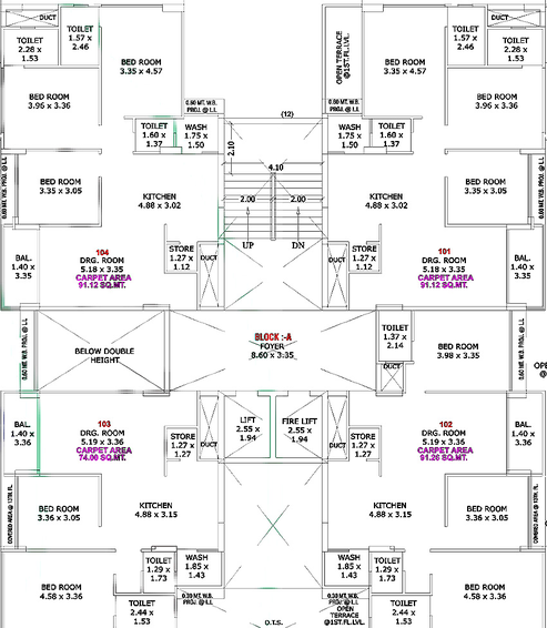 Floor Plan of Atishay Shivalay 4 in Adalaj, Gandhinagar - Image 149739