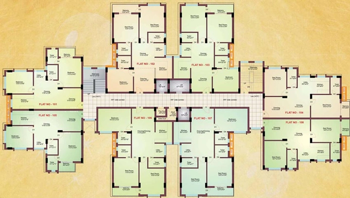 Floor Plan of Odisha 9 Grand Avenue in Khandagiri, Bhubaneswar - Image 159461