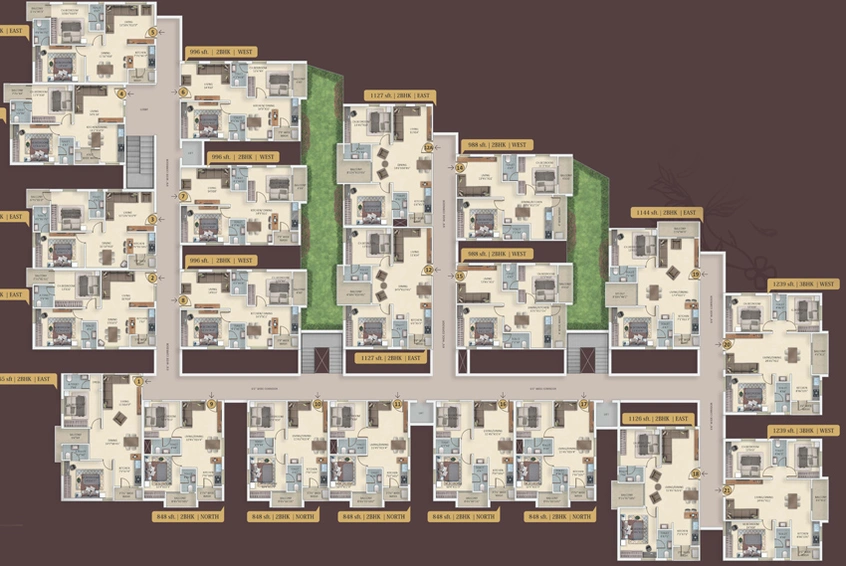 Floor Plan of MPH Urban Tree in Patancheru, Hyderabad - Image 113057