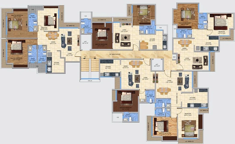 Floor Plan of Dream Shubhamkaroti CHS in Thane West, Thane - Image 168721