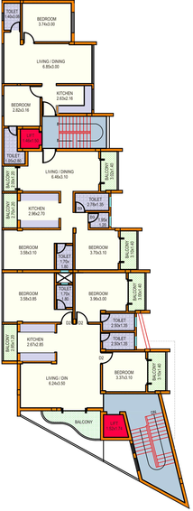 Floor Plan of Wagles Urban Oasis in Taleigao, Goa - Image 150259