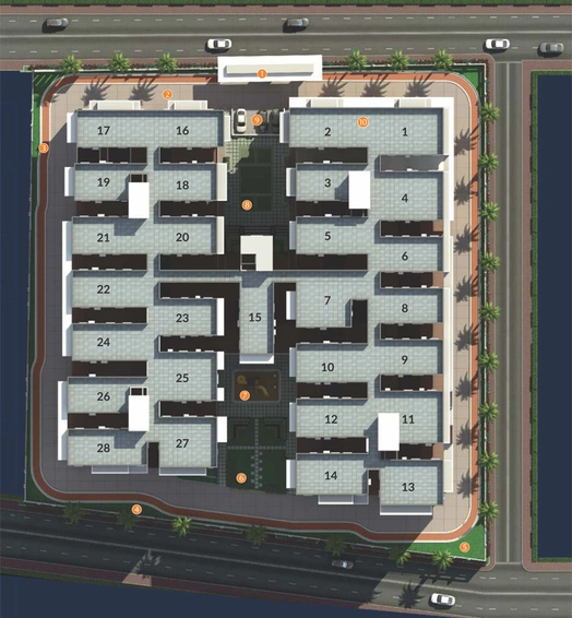 Master Plan of MRKR Meda Prestige in Miyapur, Hyderabad - Image 113067