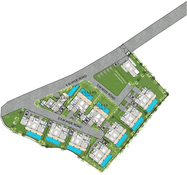Master Plan of Ashray Mayberry 2 in Anjuna, Goa - Image 150615