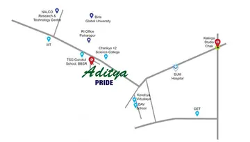 Location of Aditya Pride - Image 150658