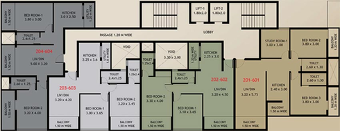 Floor Plan of Mario Pios Annexe in Mapusa, Goa - Image 150770