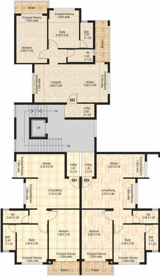 Floor Plan of Mahalaxmi Arvind in Ponda, Goa - Image 150910