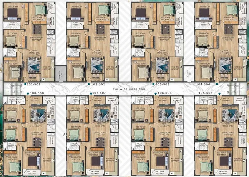 Floor Plan of Bhawani Ayan in Dhauli, Bhubaneswar - Image 150928