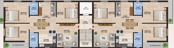 Floor Plan of Blueark Blue Aura in Kalinga Nagar, Bhubaneswar - Image 151044