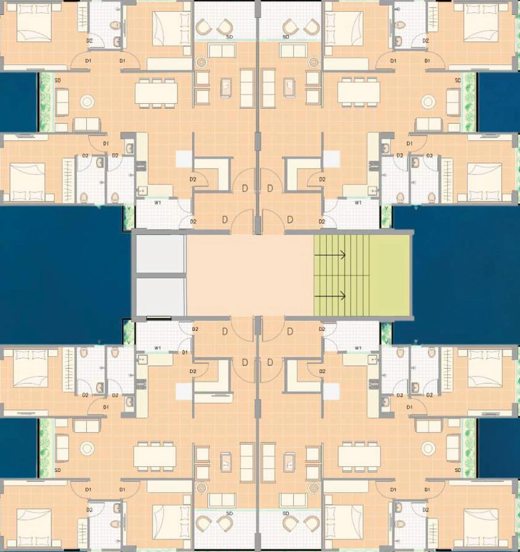 Floor Plan of Atulyam Siddharth Elite in Vavol, Gandhinagar - Image 151326