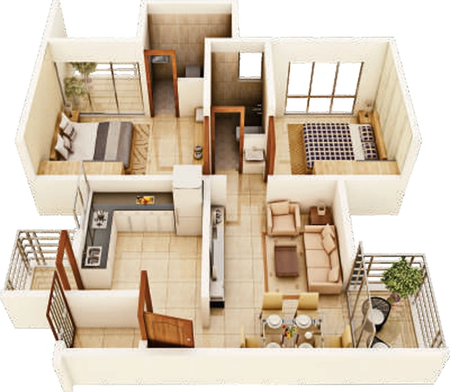 2 BHK Flat in Shailesh Riddhi Siddhi in Manjari Khurd, Pune - Image 743312