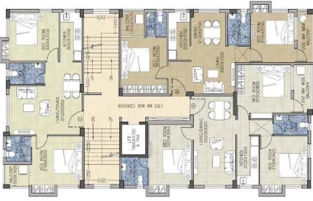 Floor Plan of AMR Pratham in Nayabad, Kolkata - Image 151470