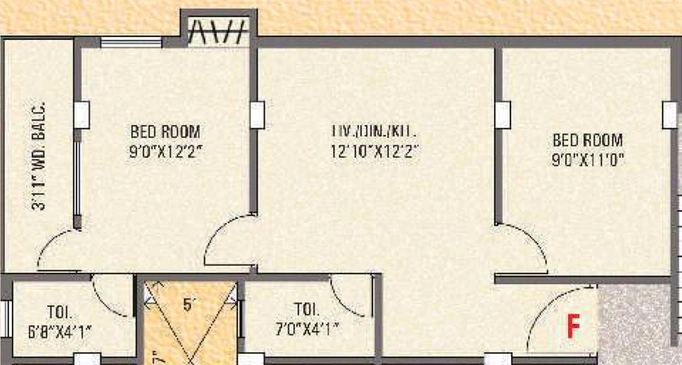 2 BHK Flat in Kochar Emerald in Madhyamgram, Kolkata - Image 810659